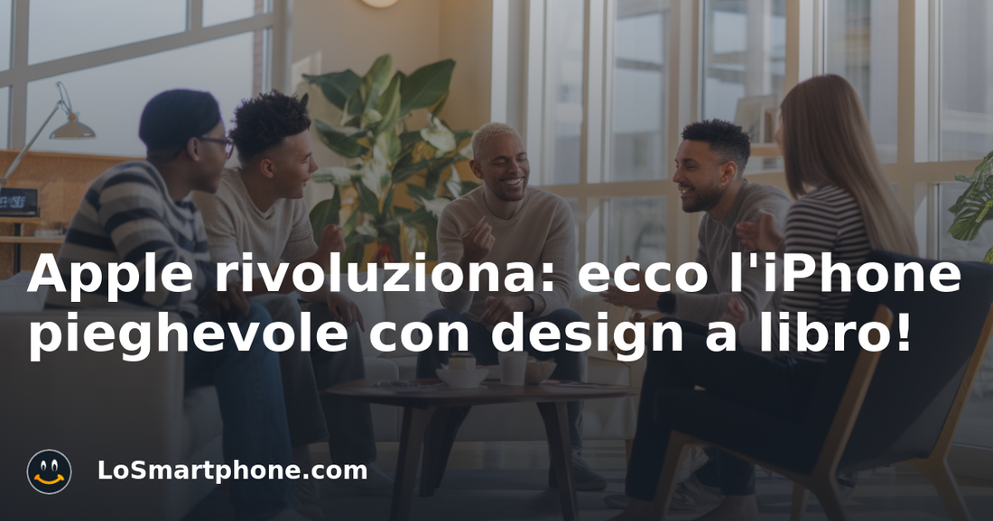 Apple rivoluziona: ecco l'iPhone pieghevole con design a libro!