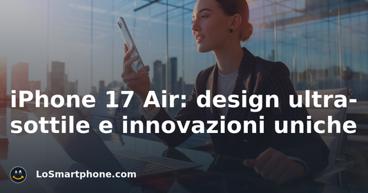 iPhone 17 Air: design ultra-sottile e innovazioni uniche