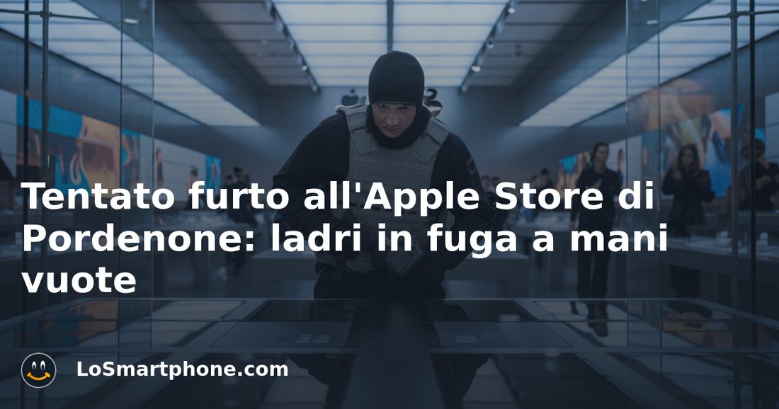 Tentato furto all'Apple Store di Pordenone: ladri in fuga a mani vuote