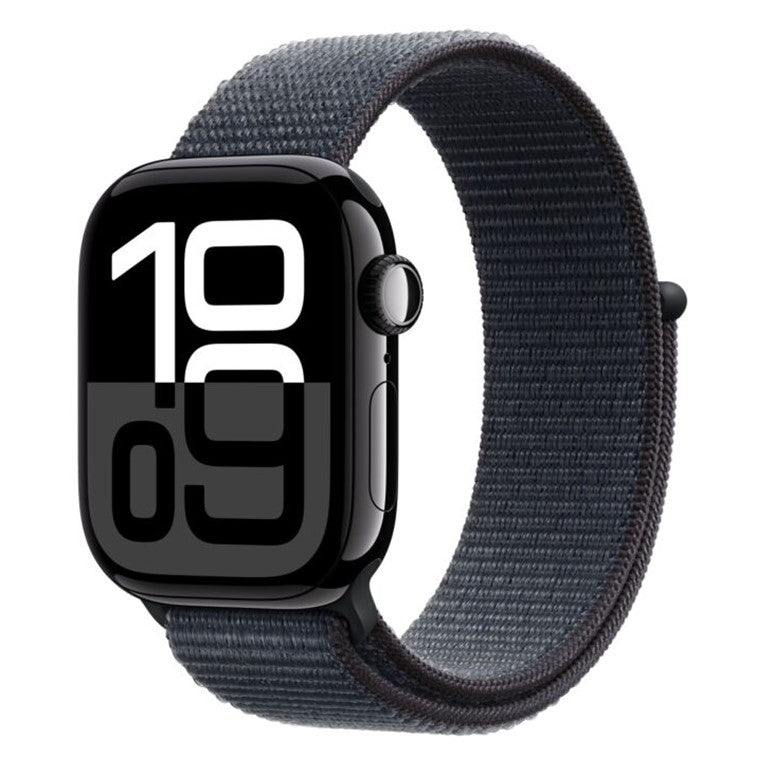 Apple Watch Series 10 GPS 46mm Jet Black Aluminium Case with Ink Sport Loop