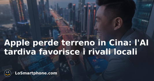 Apple perde terreno in Cina: l'AI tardiva favorisce i rivali locali