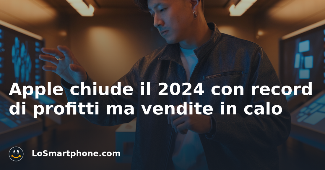 Apple chiude il 2024 con record di profitti ma vendite in calo