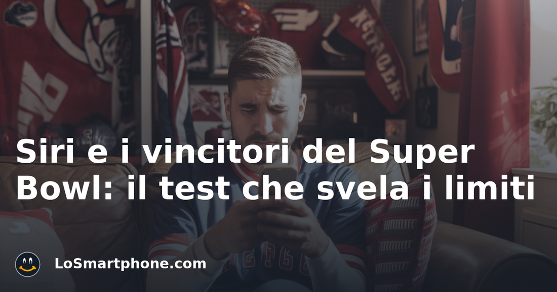 Siri e i vincitori del Super Bowl: il test che svela i limiti