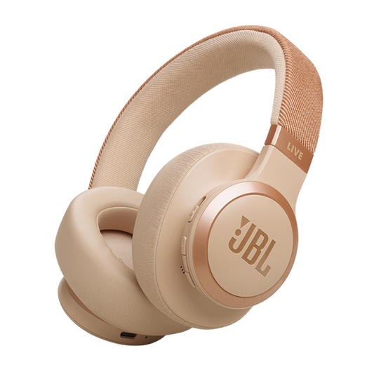 JBL Live 770NC Over Ear Bluetooth Headset - Sand