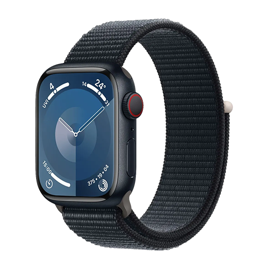 Watch Apple Watch Series 9 LTE 41mm Midnight Aluminium Case with Sport Loop - Midnight