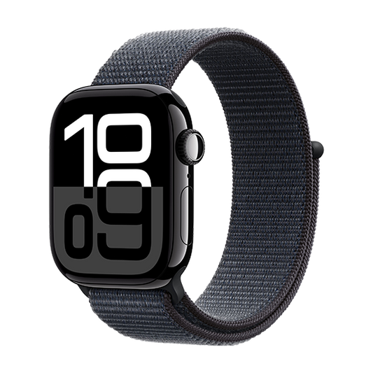 Watch Apple Watch Series 10 GPS 42mm Jet Black Aluminium Case with Sport Loop - Black