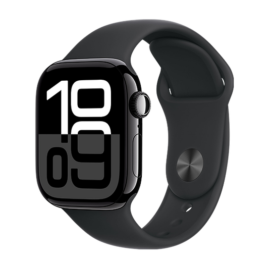 Watch Apple Watch Series 10 GPS 42mm Jet Black Aluminium Case with Sport Loop - Black