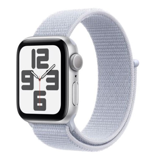 Apple Watch SE GPS 40mm Silver Aluminium Case with Blue Cloud Sport Loop - EU