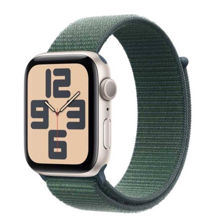 Apple Watch SE GPS 40mm Starlight Aluminium Case with Lake Green Sport Loop - Italia