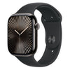 Apple Watch Series 10 GPS + Cellular 46mm Slate Titanium Case with Black Sport Band - S/M