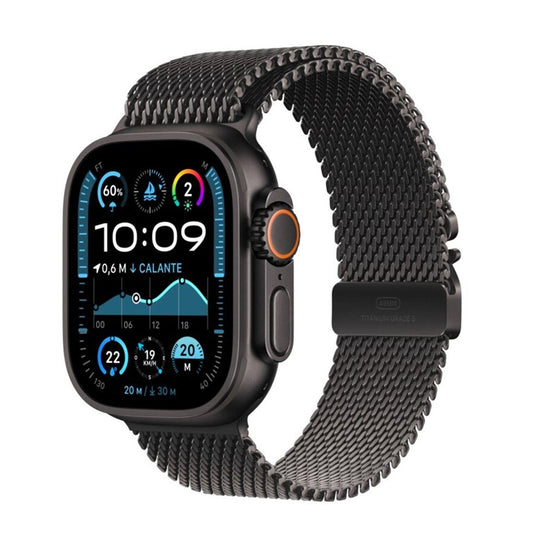 Apple Watch Ultra 2 GPS + Cellular 49mm Black Titanium Case with Black Titanium Milanese Loop - L - EU