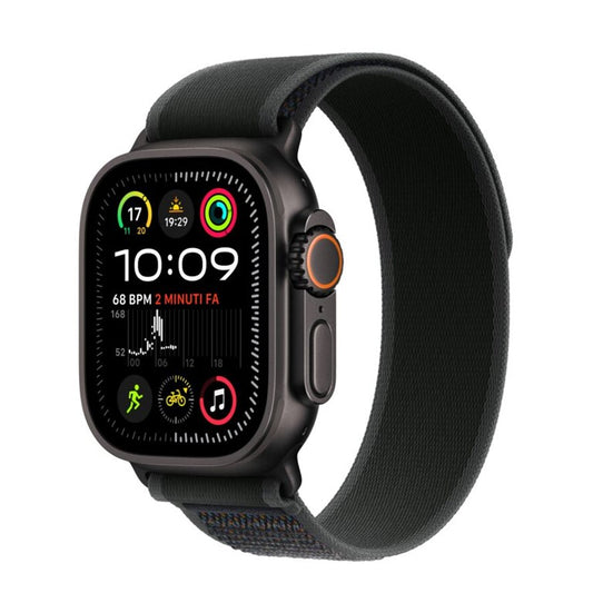 Apple Watch Ultra 2 GPS + Cellular 49mm Black Titanium Case with Black Trail Loop - S/M