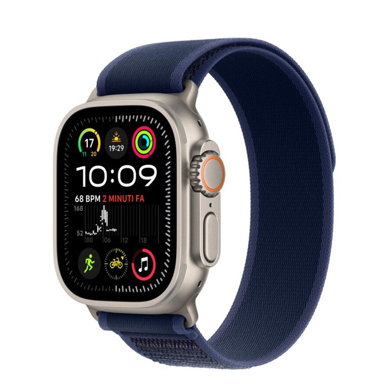 Apple Watch Ultra 2 GPS + Cellular 49mm Natural Titanium Case with Blue Trail Loop - M/L - EU