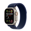 Apple Watch Ultra 2 GPS + Cellular 49mm Natural Titanium Case with Blue Trail Loop - S/M