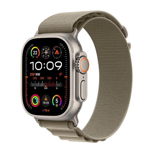 Watch Apple Watch Ultra 2 LTE 49mm Titanium Case with Alpine Loop L - Olive