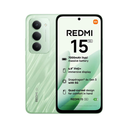 Xiaomi Redmi 15 256Gb 8Gb-RAM 5G Dual Sim - Ripple Green