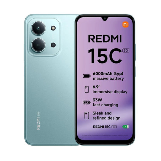 Xiaomi Redmi 15C 256Gb 4Gb-RAM 5G Dual Sim - Mint Green