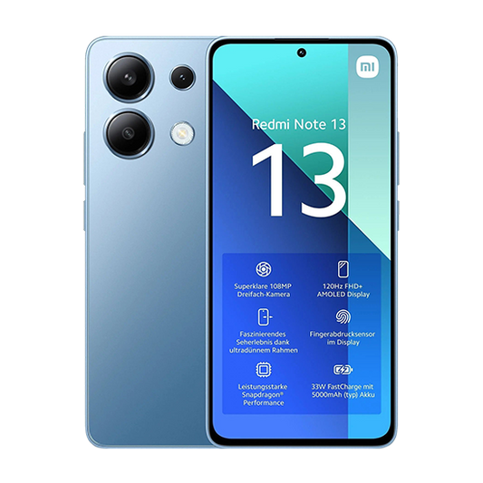 Xiaomi Redmi Note 13 4G Dual Sim 8GB RAM 256GB - Blue